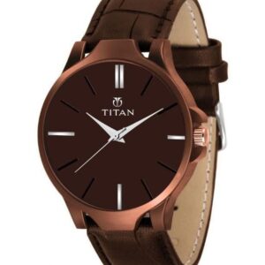 Men's Analog Leather Watch