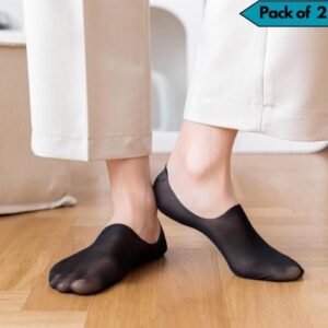 Silicone Non-slip Invisible No Show Socks(Pack Of 2)