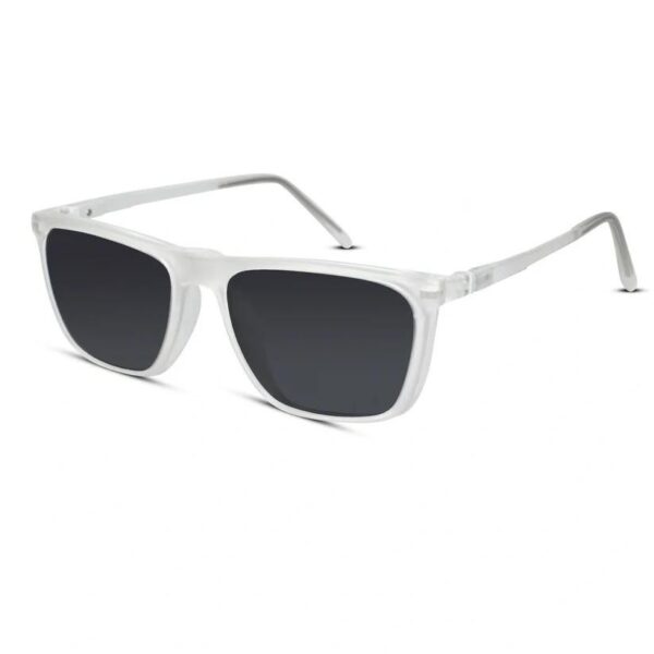 Transparent Rectangular Clip On Eyeglasses